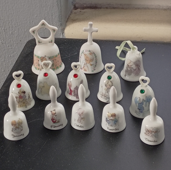 Precious Moments Other - ❤️Lot PRECIOUS MOMENTS MINI PORCELAIN BELLS